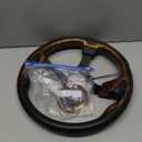 Universal Golf Cart Steering Wheel for EZGO RXV & TXT, Club Car DS and Club Car Precedent EZGO Yamaha Golf Car Accessories (Wood Grain)