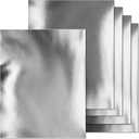Silver Metallic Cardstock Paper 8.5 x 11 inches 100 Sheets 100lb Cover, Reflective Mirrored Cardstock, for Scrapbook Arts and Craft DIY Projects