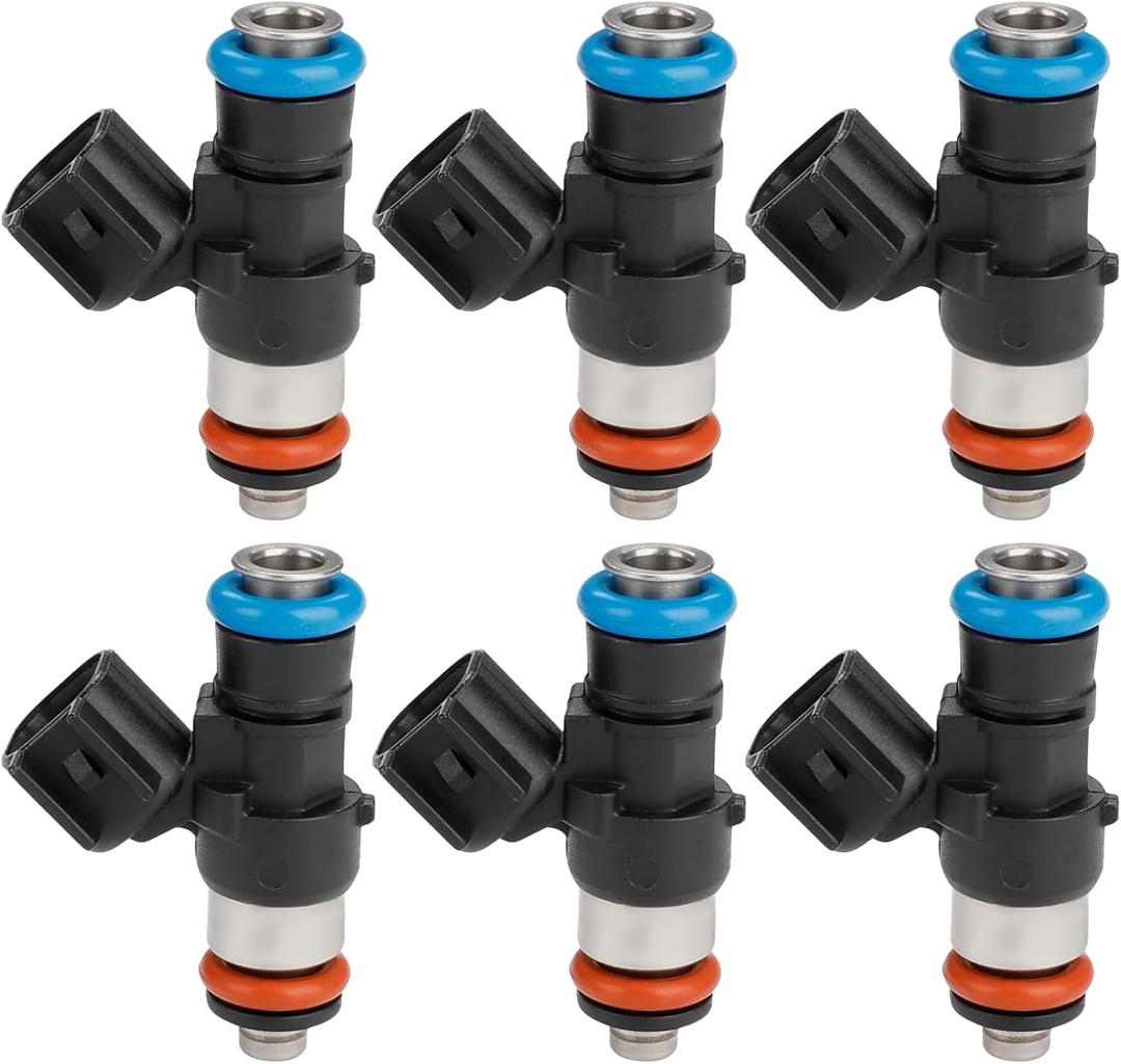 JDMON Fuel Injectors Compatible with Ford Escape, Fusion, Mazda Tribute, Mercury Mariner, Milan 3.0L V6 2009-2012 Replacement for 0280158189 FJ998 822-11217 9L8Z-9F593-A CM5155