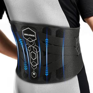 Back Brace for Lower Back Pain Relief, 3D Lumbar Pad & 6X Support Belt with Pulley System for Men & Women, Ergonomic Design with Soft Breathable Knit Material, Ideal for Herniated Disc & Sciatica (Large) (Small)