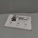 Airplane Foot Hammock, No Collapse Foot Rest for Plane Travel with Extended Adjustment Strap, Portable Desk Foot Hammock with Thickened Foam, Foot Sling Travel Essentials to Relax Your Feet (1 Pc Black)