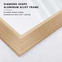 Bathroom Mirror for Wall, 30" X36" (Oak Wood Grain)
