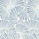 White and Blue Wallpaper Peel and Stick Wallpaper Boho 17.3"×393" Modern Wallpaper Removable Self Adhesive Wall Paper for Bedroom Blue Contact Paper for Cabinets Drawers Shelf Home Decor Vinyl Film
