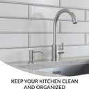 Soap Dispenser for Kitchen Sink(Brushed Nickel),Stainless Steel Countertop Dish Soap Dispenser Pump with 47 '' Extension Tube kit