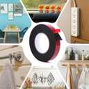 Strong Double Sided Tape Heavy Duty - 6 Pack 1 x 15 Flexible Double Sided Foam Tape for Automotive Use with Durable Adhesion, Applicable for Ceramic Tiles, Marble, Wood, Glass, Plastics, Metal