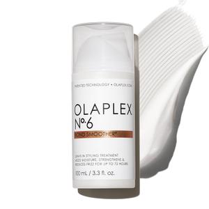 Olaplex No. 6 Bond Smoother, Leave-In Styling Hair Cream Treatment, Smooths, Conditions, & Strengthens, Frizz Control for Up to 72 Hours, For All Hair Types, 3.3 fl oz Olaplex No. 6 Bond Smoother, Leave-In Styling Hair Cream Treatment, Smooths, Conditions, & Strengthens, Frizz Control for Up to 72 Hours, For All Hair Types, 3.3 fl oz
