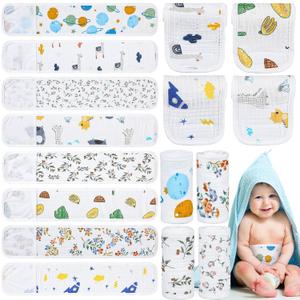 Vabean 8 Pcs Umbilical Cord Cover for Newborn Belly Button Binder for Baby Umbilical Hernia Belt Belly Band Comfort Adjustable Cotton for Newborn Protection Baby Gifts for 0 To12 Months(Lovely)