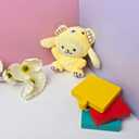 Kawaii Yellow Dog Backpack for Women, Cute Cartoon Nylon Mini Backpack Purse Shoulder Bag Travel Daypack