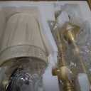 Brass Wall Sconce Set of 2, Classy Curving Arm Wall Light, Elegant Wall Mount Lamp for Mirror, Bedroom, Hallway (1 Light)
