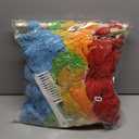 KaloKalo Macrame Wall Hanging Extra Large Handmade Tapestry Boho Decor Natural Cotton Rope Ball Textile Fiber Yarn Colorful Wall Art for Livingroom Bedroom Wedding Party 35.4" L by 33.8" H - Rainbow