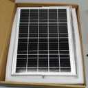 5 Inch Solar Powered Fan, Solar Exhaust Intake Fan Kit, IPX7 Waterproof Dual Fans with 13Ft On/Off Switch Cable, Cooling Ventilation for Greenhouse, Chicken Coop, Shed, Dog House, Outside
