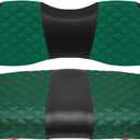 Golf Cart Front Seat Covers for Yamaha Drive 2007-2016/Drive 2 2017+ Front OEM Universal Seat Cushion, Marine Grade Vinyl Leather Seat Covers/Easy to Install-Green(2PCS)