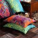 Omelas 2 Pack Bohemian Pillowcase Standard Queen Size for Hair and Skin Boho Colorful Floral Striped Pillow Shams with Evenlop Closure Super Soft Breathable 120gsm Brushed Microfiber