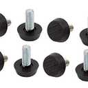 Screw On Furniture Glide Leveling Foot Adjuster for Furniture Legs M8 Thread (8pcs, 8mm x 20mm)