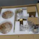 Rnzziw Vintage Battery Operated Wall Sconce Set of Two,Rechargeable Wall Lights with RGB Dimmable Detachable Bulbs and Remote,12 Colors Wireless Wall Lamps for Bedroom Living Room Hallway (Amber)