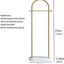 Freestanding Clothing Rack with Marble Base,Modern Gold Arch Garment Rack for Small Spaces,Sturdy Metal Coat Rack,Clothes Racks for Hanging Clothes in Bedroom,Closet,Entryway,Boutique Display