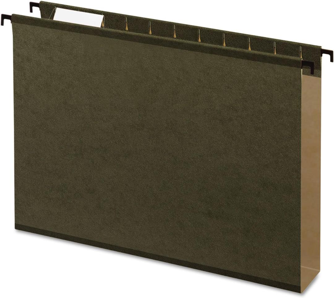 Pendaflex SureHook Extra Capacity Reinforced Hanging Folders, Letter Size, Standard Green, 20 per Box (6152X2)