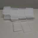 Clear Plastic Playing Card Boxes Snaps Closed Poker Gaming Playing Card Deck Cases Holder Plastic Storage Box Clear Trading Card Box Card Storage Organizer for Bank Business Card (18Pcs)