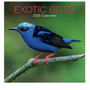 The Gifted Stationary 2025 Square Wall Calendar, Exotic Birds, 16-Month Animals Theme Hanging Calendar with 180 Reminder Stickers, Month Planner for Home and Creative Spaces, 12x12 In
