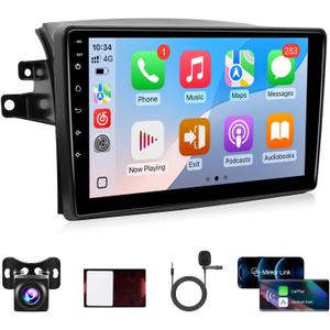 Leadfan Car Radio for Toyota Sienna 2004-2010 Stereo Wireless Carplay&Android Auto, 9 Inch IPS Touch Screen for Sienna Bluetooth/Voice Control/GPS/5G WiFi/Back-up Camera/SWC/FM(Fit J.B.L System)