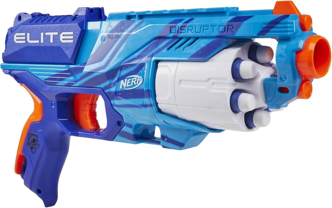 Nerf Elite Disruptor Blaster Reflex, Slam Fire, Blue 