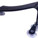 Guitar Support Adjustable Rest Aluminum Guitar Footstool Leg Stand for Classical Guitar Black