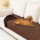 Smiry Waterproof Dog Bed Cover Blanket, Soft Reversible Pet Blanket, Washable Leakproof Cats Dogs Couch Cover for Sofa, Couch, Furniture (30x70 Inch, Brown/Chocolate)