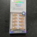 BTArtbox Press On Nails Almond - Short Nude Natural Nails Press Ons, Glue On Nails for Wedding Birthday Gift, Supremely Fit & Glossy Stick On Nails in 15 Sizes - 30 Nail Kit, Nudies