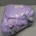 ZPECC Toddler Down Alternative Comforter, 39x47 Hypoallergenic Baby Blanket Quilt, Soft Breathable Lightweight All Season Kids Duvet Insert for Crib Stroller Cot Daycare, Purple Stripe (1 Count (Pack of 1))