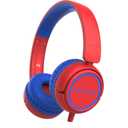 Kids Headphones Wired, Stereo Foldable Tangle-Free 3.5mm Jack Adjustable On-Ear Headphones for Kids/Toddlers/Children/Teens/Boys/Girls/School/Ipad/Tablet/Kindle/Phones/Travel/Plane (Red)