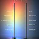 OIYN Corner Floor Lamp, RGBICW LED Corner Lamp with 1300lm Smart Modern Floor Lamp,App & Remote Control,Music Sync,Color Changing Standing Lamp for Bedroom Living Room and Gaming Rooms