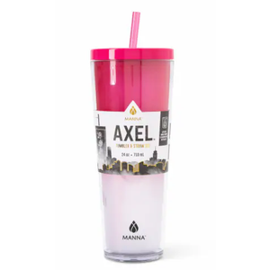 Mannaâ„¢ Axelâ„¢ Plastic Tumbler & Straw Set - Pink, 24 oz - Baker's Mannaâ„¢ Axelâ„¢ Plastic Tumbler & Straw Set - Pink, 24 oz - Baker's