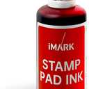 iMARK Premium Refill Ink for Self-Inking Stamps, Daters and Stamp Pads (2 oz, Red)