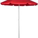 ONIVA - a Picnic Time Brand Outdoor Canopy Sunshade Beach Umbrella 5.5' - Small Patio Umbrella - Beach Chair Umbrella, (Red)