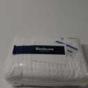 Bedsure Cooling Cotton Waffle King Size Blanket - Lightweight Breathable Summer Blanket of Rayon Derived from Bamboo for Hot Sleepers, Luxury Throws for Bed, Couch and Sofa, Ivory, 104x90 Inches