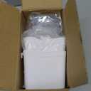 Pegboard Wall Organization Accessories Pack - 25 Pieces of White Hooks, Storage Bins & Fastening Strips (White)