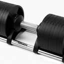 SQUATZ Adjustable Dumbbell, 9 Resistance Options Ranging From 4.5 To 70 lbs., Single Dumbbell with Twist Lock, Anti-Slip Metal Handle, Compact Home Gym Weights with Quick Change Plates, Secure Grip