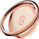 Syncwire Cell Phone Ring Holder Stand, 360 Degree Rotation Finger Ring Kickstand Polished Metal Phone Grip for Magnetic Car Mount (1 Pack, Rose Gold)