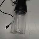 Electric Oil Sprayer with 2 Nozzles + Cleaner - 9 oz Portable Glass Olive Oil Spray Bottle for Healthy Cooking, TYPE-C Recharge & Leak Proof Design, Air Fryer, Baking, Gifts & Calorie Control, Black