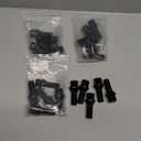 GAsupply 14x1.5 28mm Shank Lug Bolts, 20pcs Black Conical Seat 56mm Tall Lug Studs for Wheel Spacers, 17mm Hex