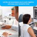 Acrylic Monitor Stand Riser Acrylic Laptop Stand Riser PC Holder Clear Computer Monitor Stand for Desk White Laptop Stand for Desk Compatible with iMac MacBook All Notebooks