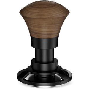 MHW-3BOMBER 58.35mm Espresso Tamper - 30lbs Coffee Tamper with Sound Feedback for Barista, Walnut Tamper Tool Espresso Hand Tamper with 3 Spring Loaded Fits 58mm Portafilter, Thread Base, T5164T-OS