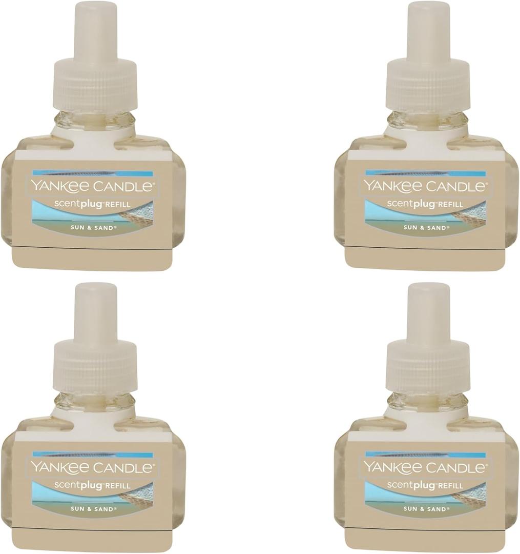 Yankee Candle Sun and Sand ScentPlug Refill, 4-Pack
