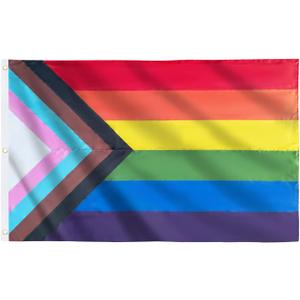 Homissor Pride Flag 6x10 Gay Flags Outdoor Rainbow LGBT Community Lesbian Transgender Bisexual Banner Fade Resistant for Indoor Outdoor