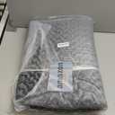 Dog Bed for Crate High Resilience Foam Crate Pad Mat for Medium Large Dogs Washable Anti-Slip,35" x 22",Dark Gray