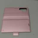 for Samsung Galaxy S25 Ultra Case Wallet with RFID Blocking Card Holder, PU Leather Kickstand Protective Flip Phone Cover Fit for Galaxy S25 Ultra 6.9", Rose Gold