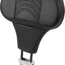 Driver Backrest For Harley Touring 1997-2026, Adjustable Plug-In Riders Backrest For Road Glide Street Glide Road King Electra Glide Ultra Limited Classic Replace P/N Mounting Kit 52589-09A (Black-Striated Style)