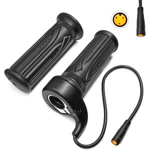 Electric Bike 20X Full Half Twist Throttle Right Handle Throttle 3PIN Female Connector for BBS01 BBS02 BBSHD Mid Motor Electric Bicycle Accelerator