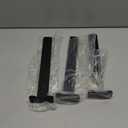 12 inch Black Hidden L Shelf Bracket (1/5 Inch Thicked) Iron Floating Shelf Brackets Rustic Industrial Metal Brackets for Shelf Support