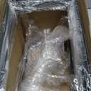 16 Pcs Pizza Pan Riser Stands Sets Includes 8 Black Metal Pizza Stand Rack Table Stands Pan Riser Food Platter Tray and 8 Stainless Steel Pie Servers with Handle for Dessert Cheese Baking